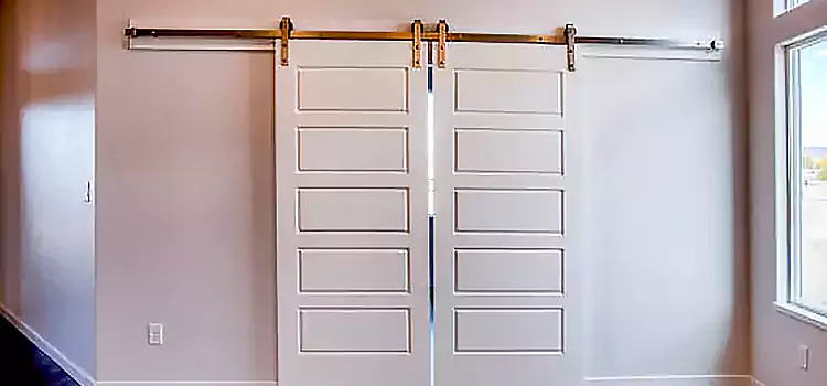 Glass Barn Door with Installation Hardware Kit Eastmont