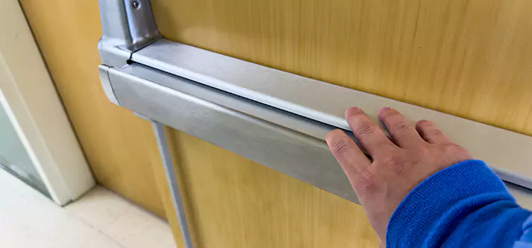 Installing a Push Bar on a Door Eastmont